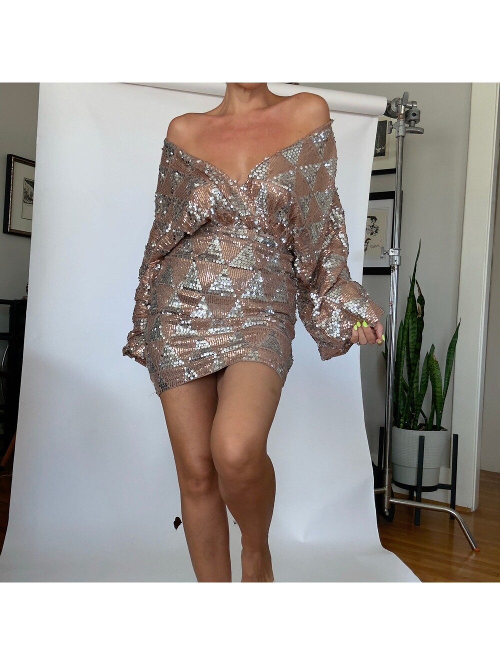 Sequin Mini Dress - Picture 3 of 8